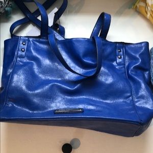 Nwt bcbgeneration faux blue leather bag
